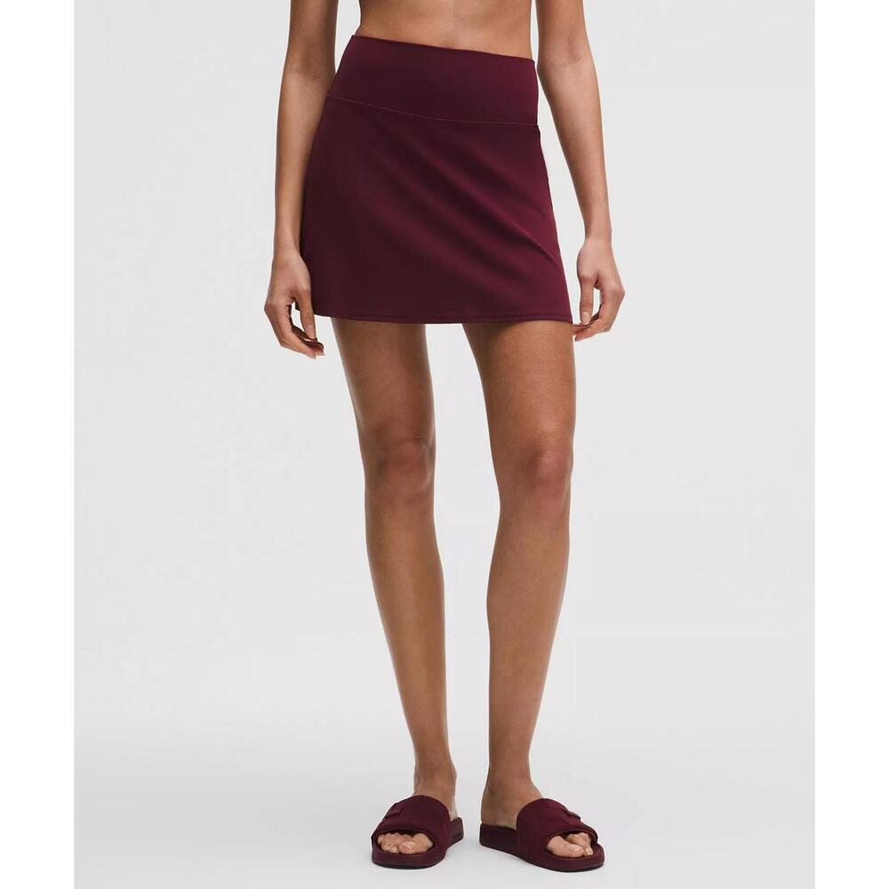 Align High-Rise Skirt 15" Long - Burgundy Bay
